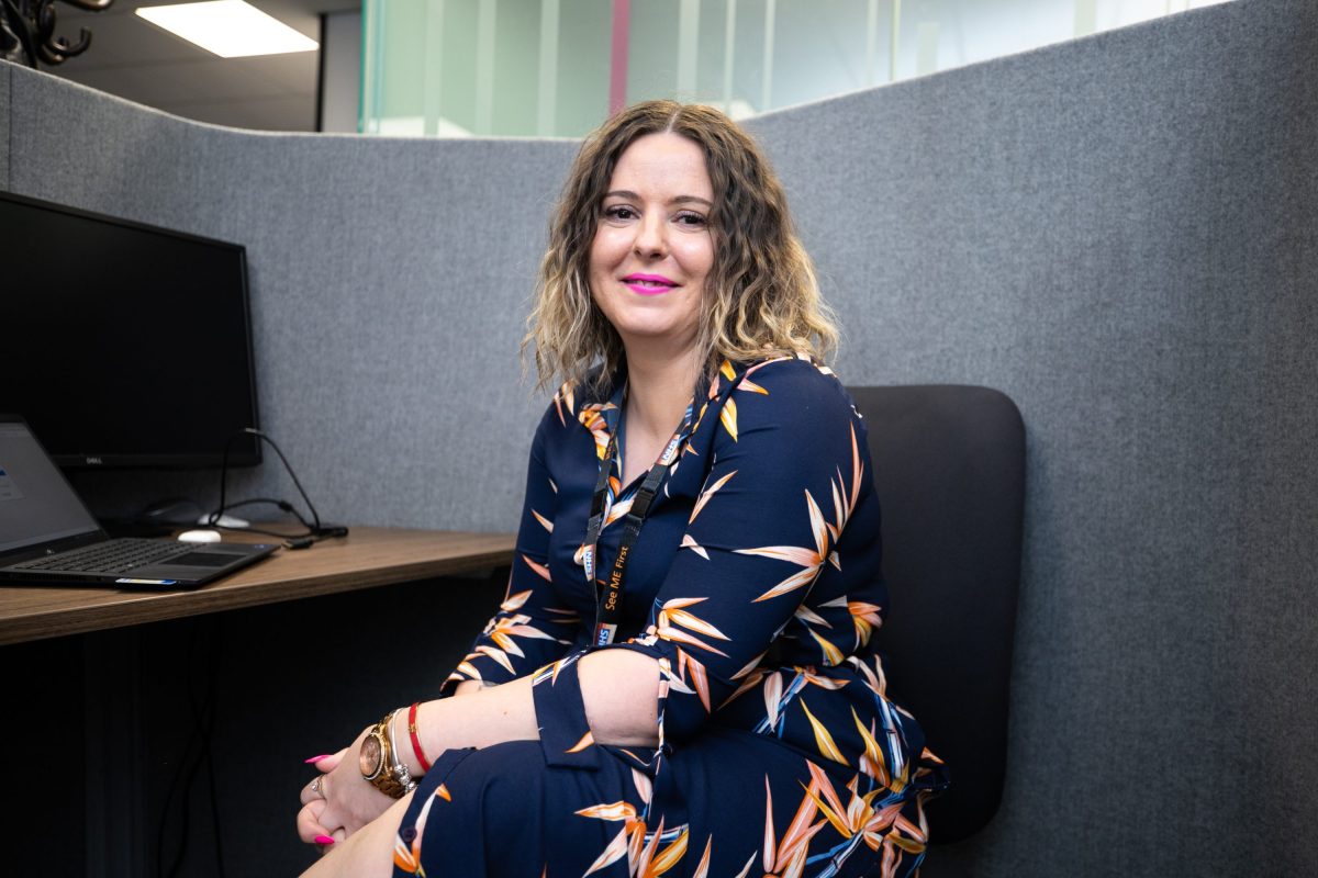Woman sitting at a desk